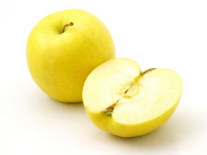 two yellow apples