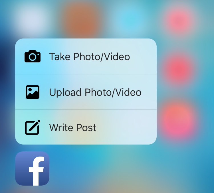 Facebook ອັບເດດຮອງຮັບ 3D Touch ເທິງ iPhone 6s ແລະ iPhone 6s Plus ແລ້ວ