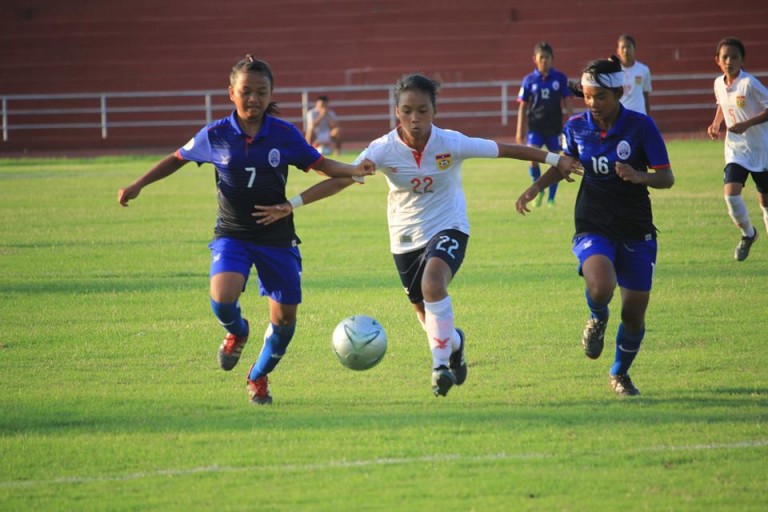 ຜົນການເຕະບານ AFC U14 Girls Regional Championship 2016 “ລາວ ພົບ ກຳປູເຈຍ” 1/6/2016