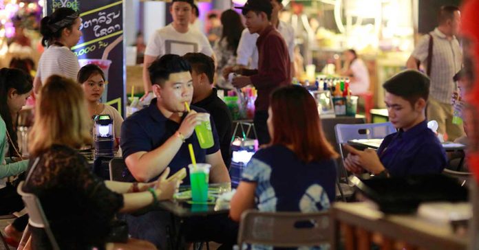 Walking Street Vientiane