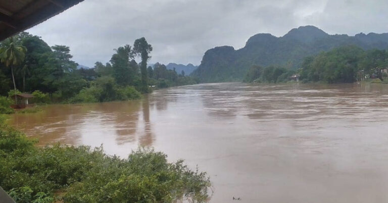 ລະດັບນໍ້າເຊບັ້ງໄຟຂຶ້ນສູງ ລະວັງນໍ້າຖ້ວມ