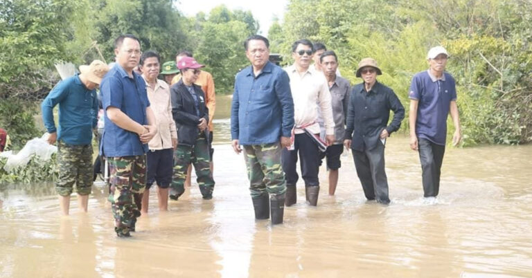 ມີ 5 ບ້ານປະສົບໄພນໍ້າຖ້ວມ ທີ່ເມືອງຊົນນະບູລີ ແຂວງສະຫວັນນະເຂດ