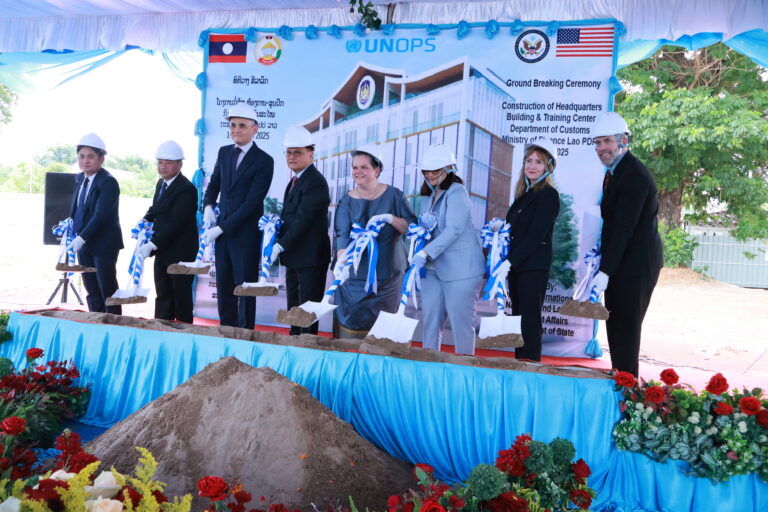 ພິທີວາງສີລາລຶກການກໍ່ສ້າງສໍານັກງານໃຫຍ່ ແລະ ສະຖານທີ່ຝຶກອົບຮົມແຫ່ງໃໝ່