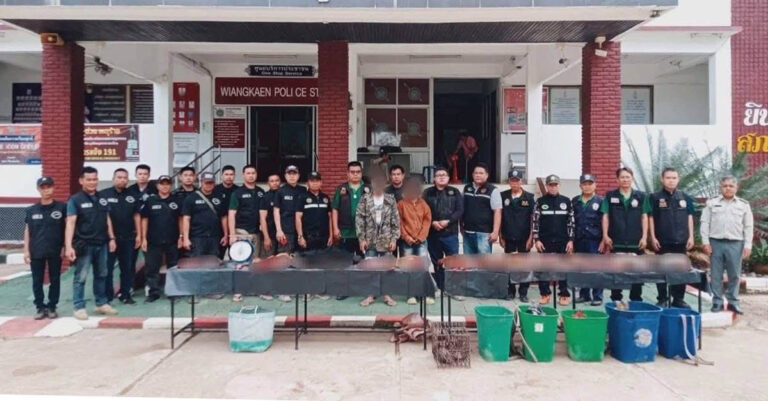 ໄປບໍ່ລອດ! ເຈົ້າໜ້າທີ່ອຸທະຍານ ແຫ່ງປະເທດໄທ ຈັບກຸມຄົນລາວ 2 ຄົນ ລັກລອບຂາຍຊາກສັດປ່າ